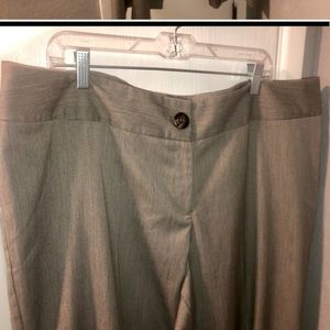 LANE BRYANT Brown Signature High Rise Wide Leg Trousers Sz 22 NEW